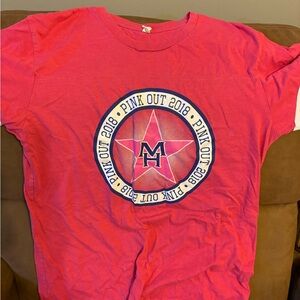 Breast Cancer awareness school tshirt, medium